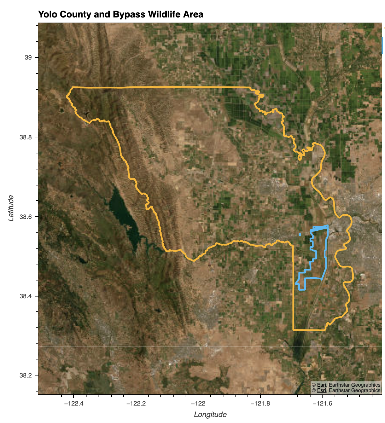Yolo County and Bypass Wildlife Area